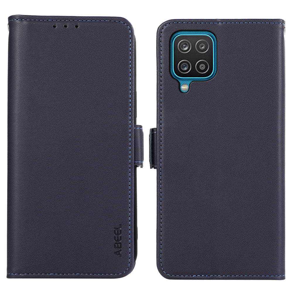ABEEL For Samsung Galaxy A12 Case Wallet Leather Protective Phone Cover RFID Blocking ABEEL For Samsung Galaxy A12 Case Wallet Leather Protective Phone Cover RFID Blocking